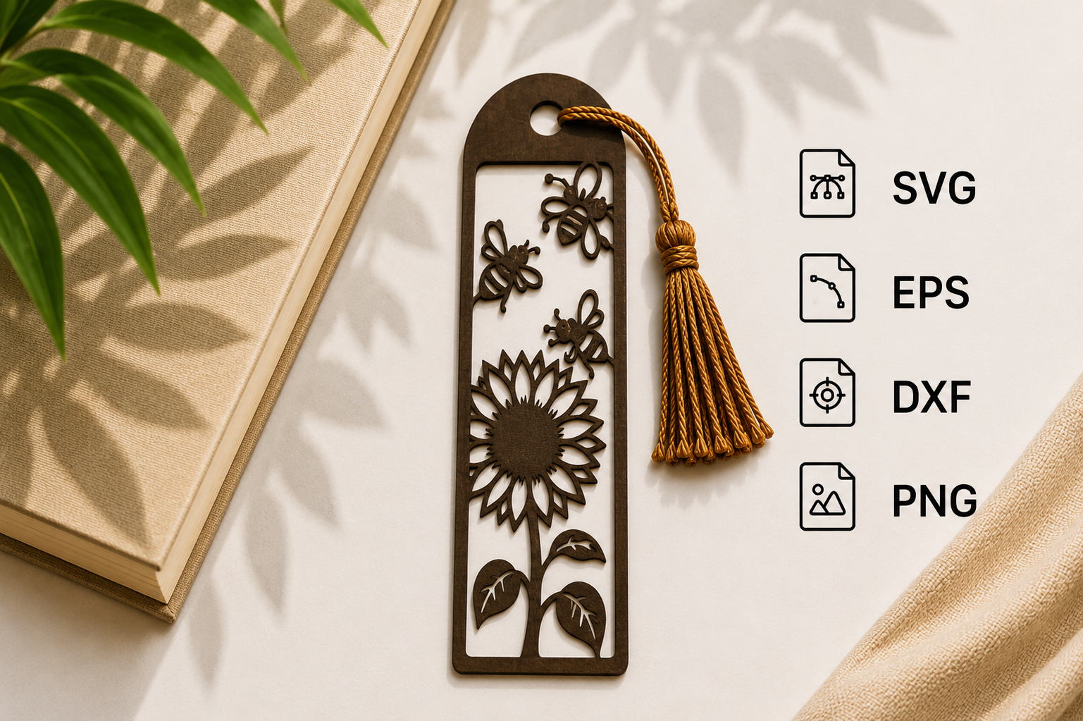 Honey Bee Bookmarks SVG Laser Cut File · Creative Fabrica