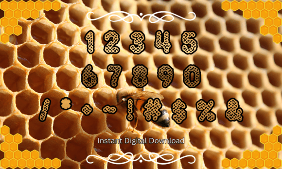 Honeycomb Font - Preview 3