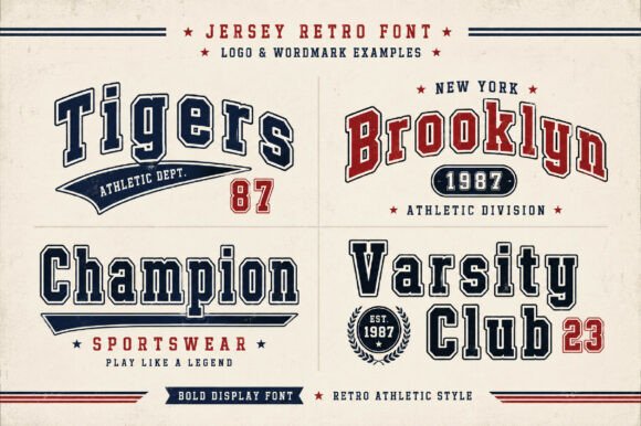Jersey Retro Font - Preview 1