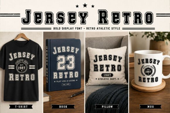 Jersey Retro Font - Preview 2