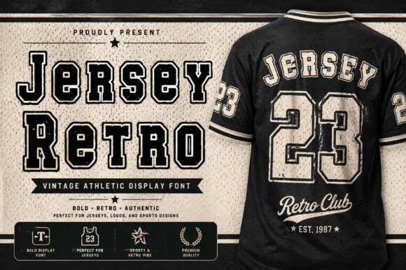 Jersey Retro Font - Preview 3