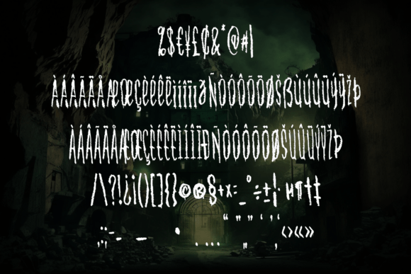 Konflic Font PNG with transparent background - Preview 2