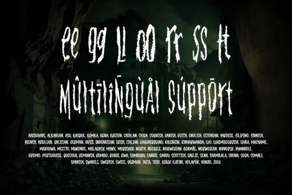 Konflic Font PNG with transparent background - Preview 3