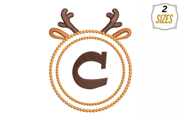 Letter C in Cute Frame