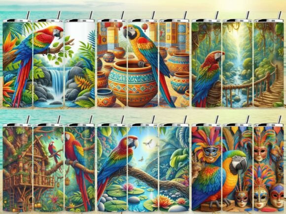 Macaw Tumbler Wrap Bundle
