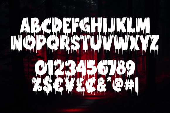 Majestic Hemotype Font PNG with transparent background - Preview 1