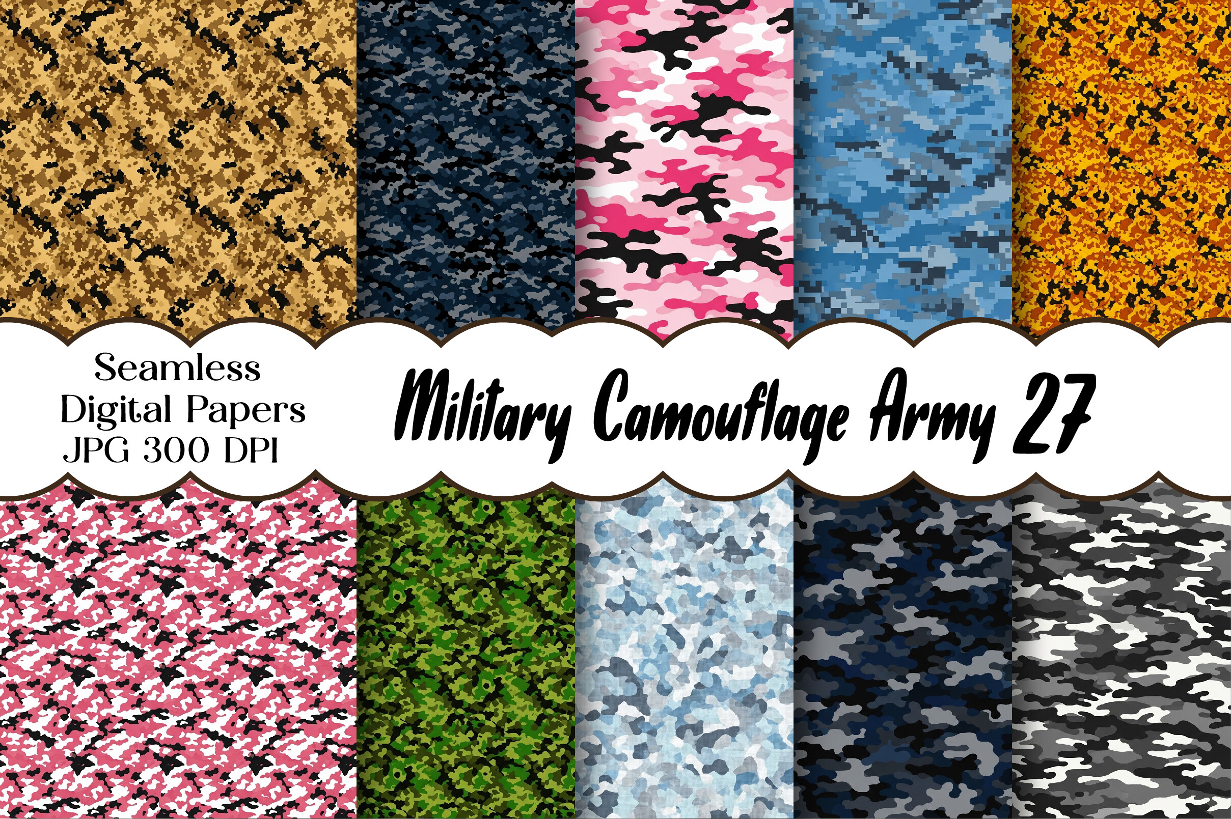Military Camouflage Army Digital Papers Graphic by Designstock ...