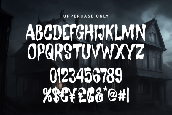 Mystique Darkness Font PNG with transparent background - Preview 1