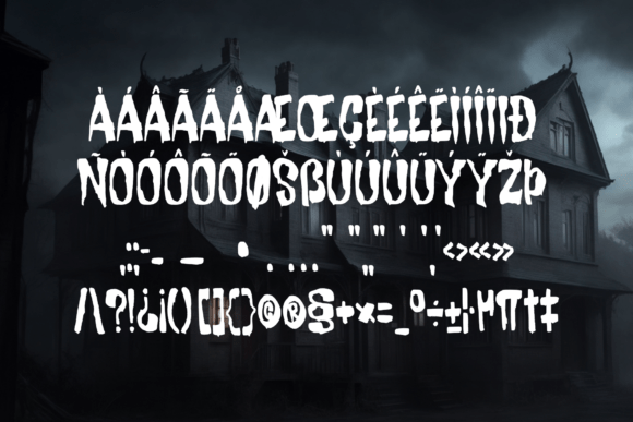 Mystique Darkness Font PNG with transparent background - Preview 2