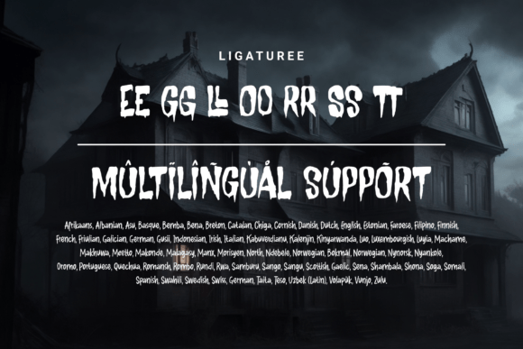 Mystique Darkness Font PNG with transparent background - Preview 3