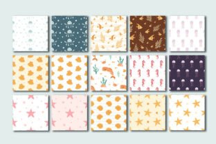 Ocean Seamless Pattern, Sea Background Graphic by JulzaArt · Creative ...