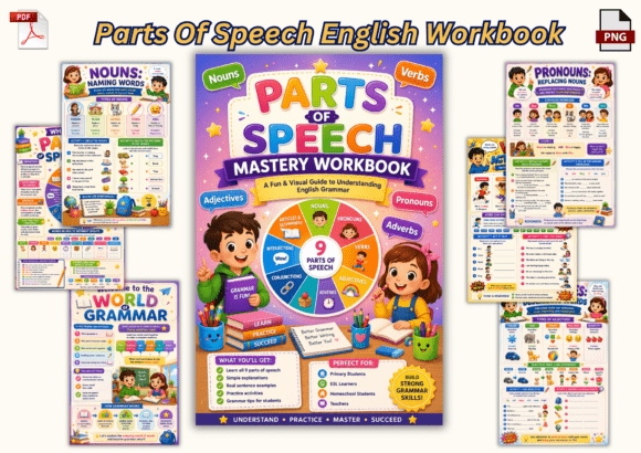 Parts of Speech Mastery Workbook for Kid