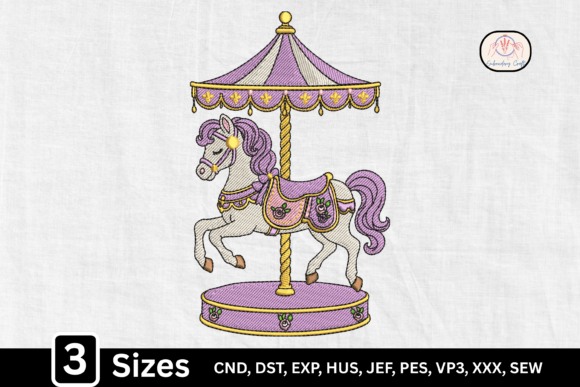 Pastel Cute Carousel Horse
