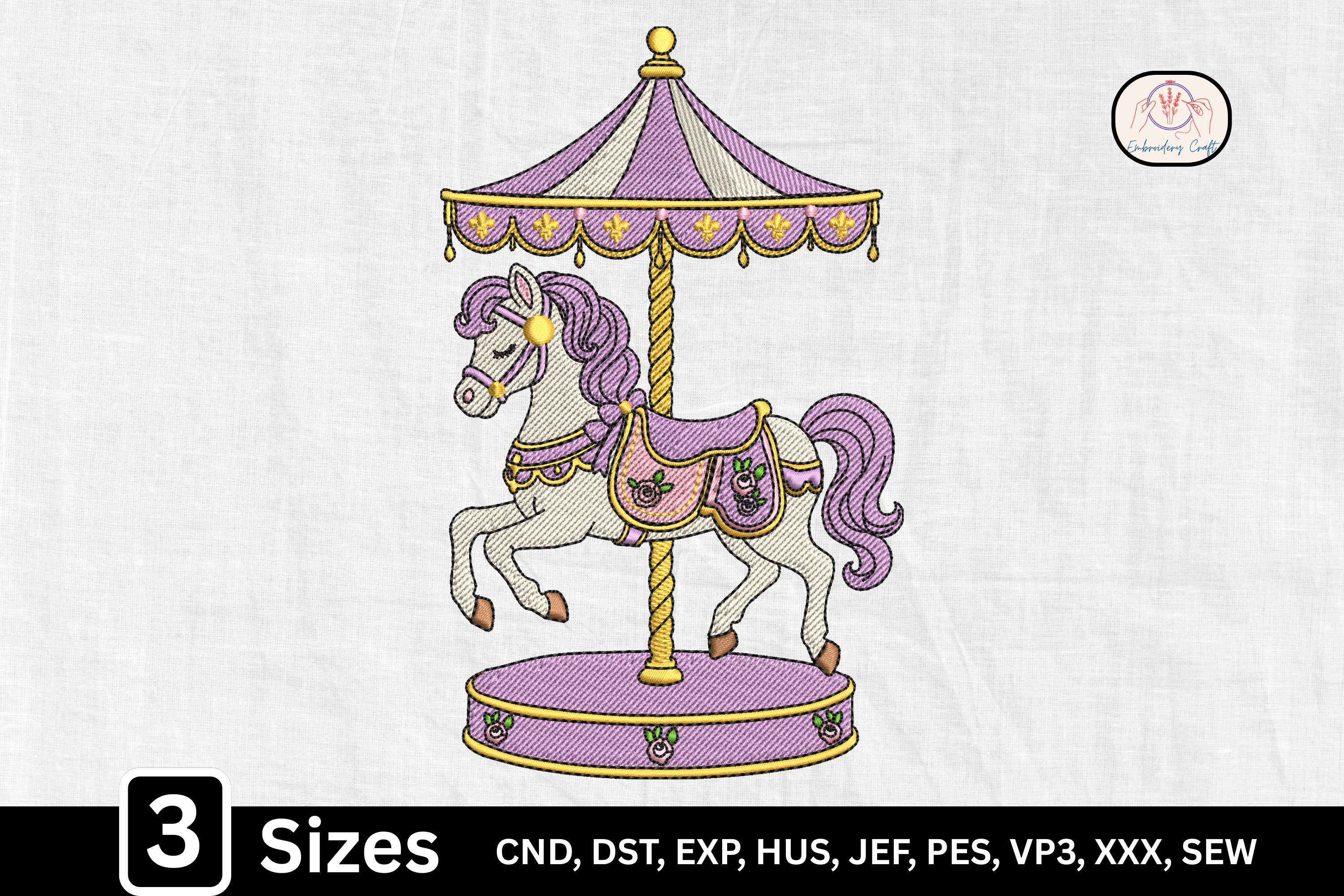 Pastel Cute Carousel Horse