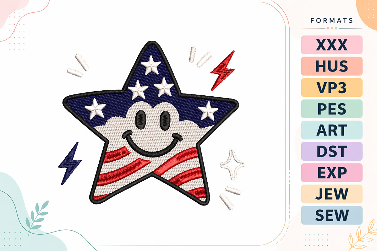 Patriotic Star 4th of July