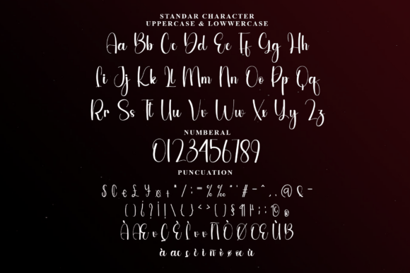 Redblack Font PNG with transparent background - Preview 4
