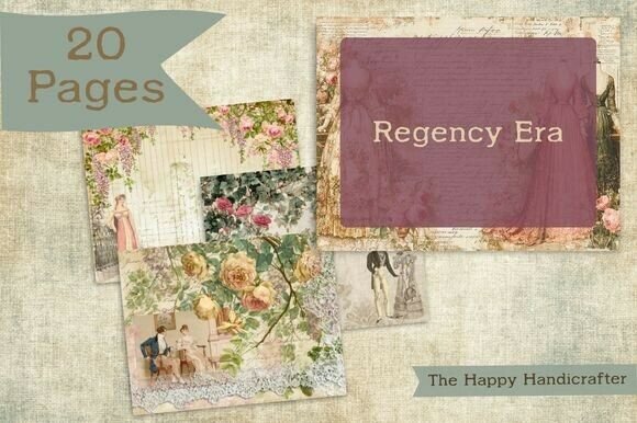 Regency Era Journal Papers Grafik Hintegründe Von thehappyhandicrafter