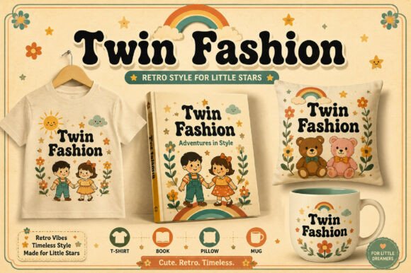 Retro Children Books Font PNG with transparent background - Preview 1