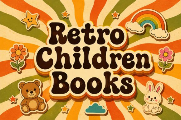 Retro Children Books Font PNG with transparent background - Preview 4