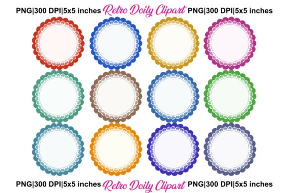 Retro Doily Clipart