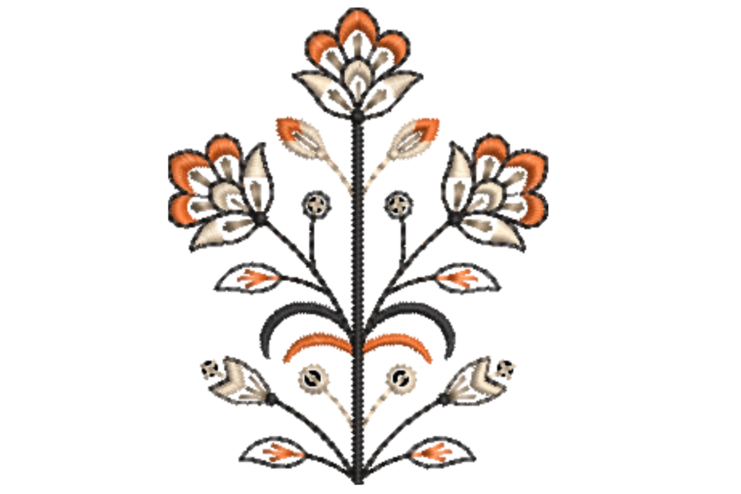 Rose Embroidery Design