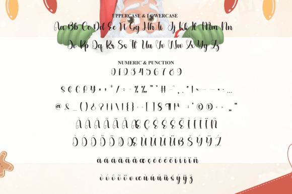 Santa Wednesday Font PNG with transparent background - Preview 6