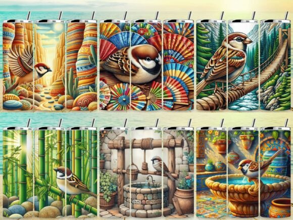 Sparrow Tumbler Wrap Bundle