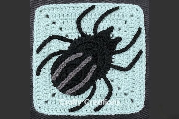 Spider Granny Square Crochet Pattern