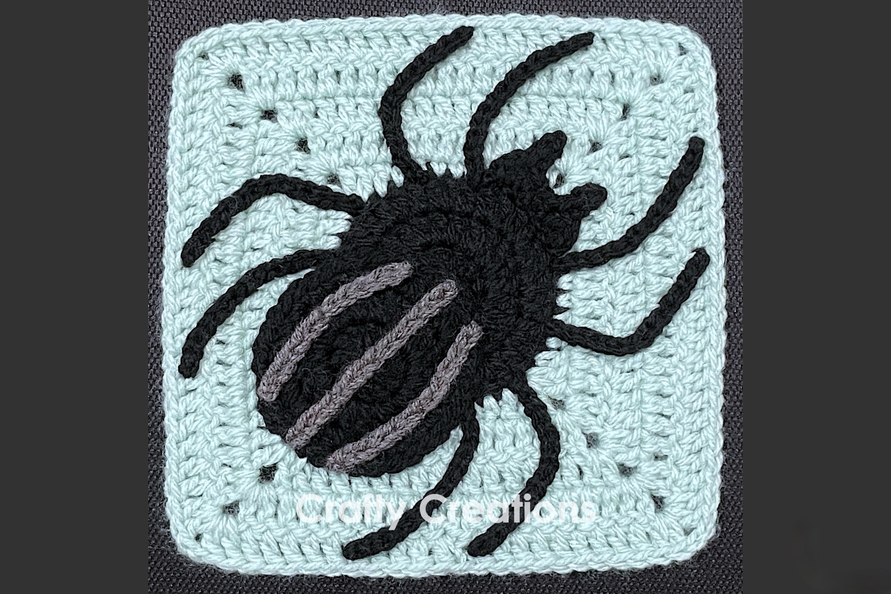 Spider Granny Square Crochet Pattern