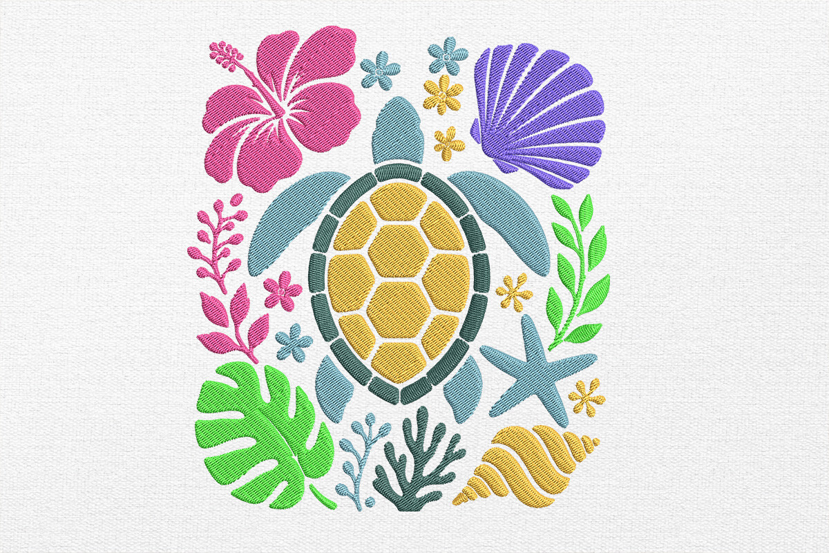 Summer Embroidery Design
