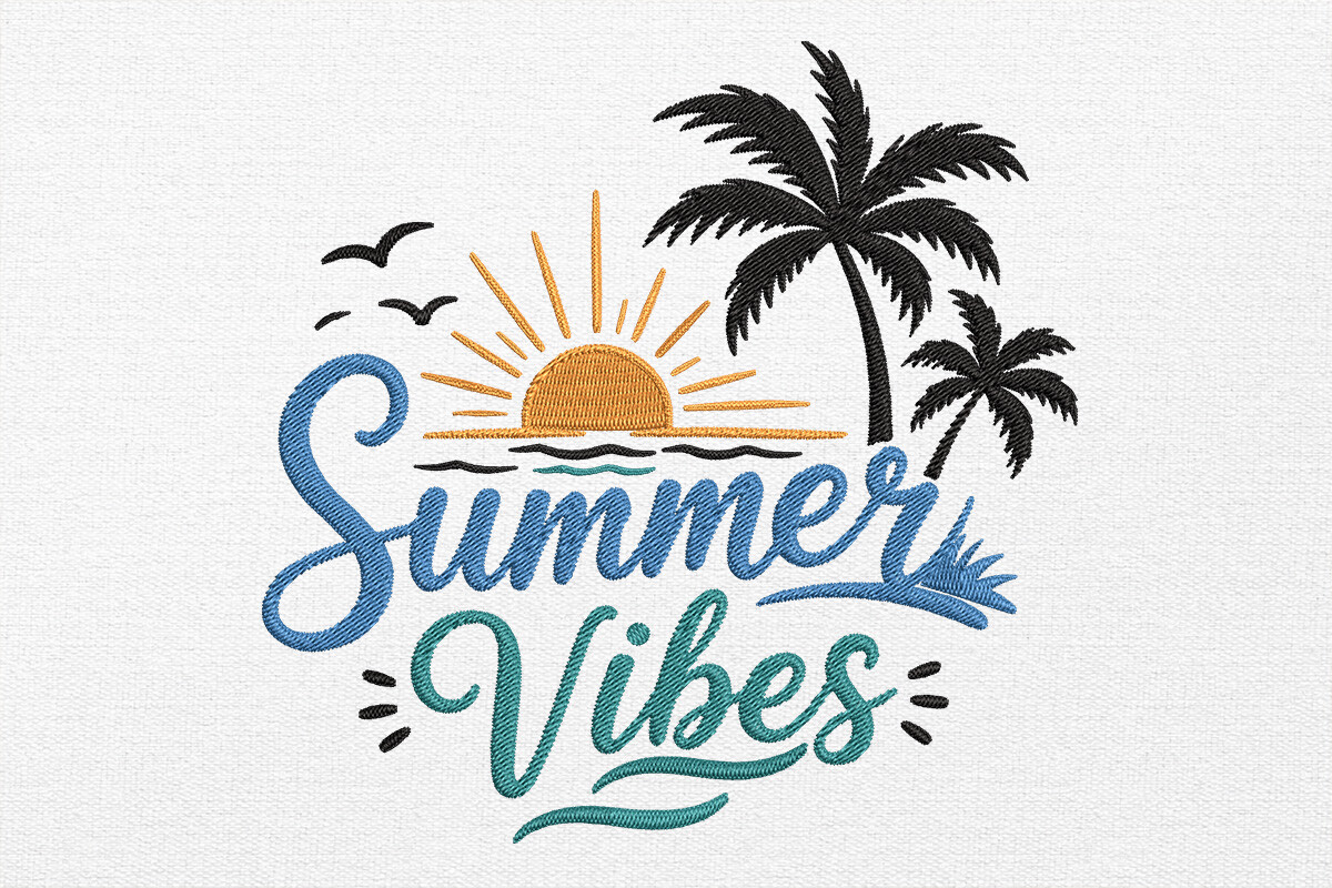 Summer Embroidery Design