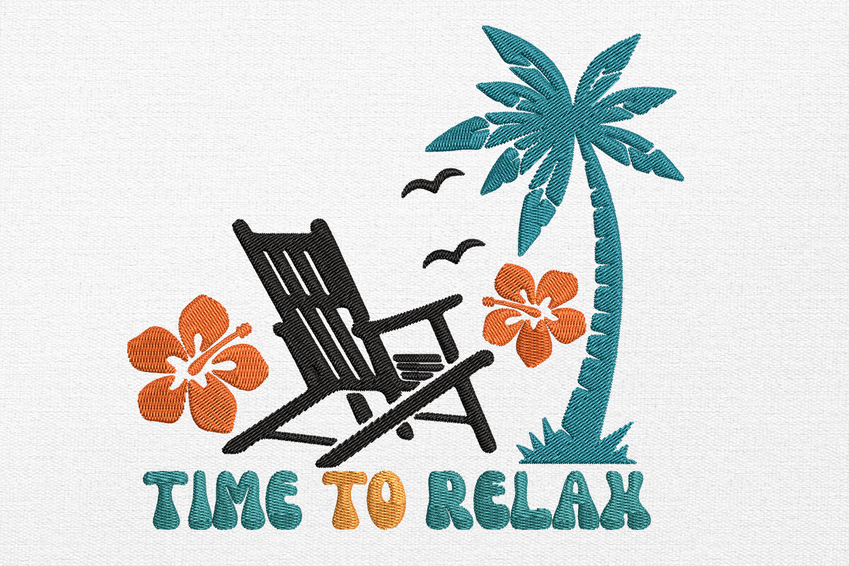 Summer Embroidery Design