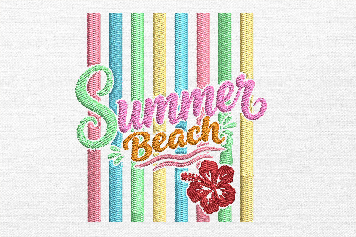 Summer Embroidery Design