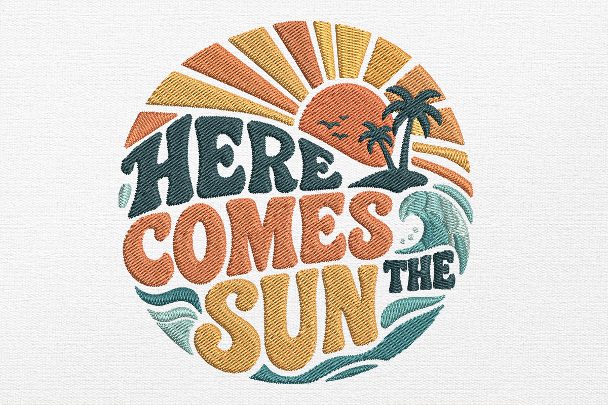 Summer Embroidery Design