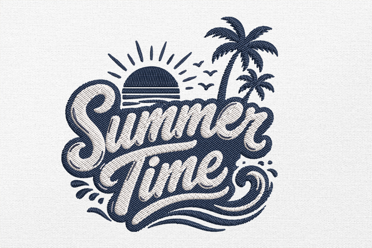 Summer Embroidery Design