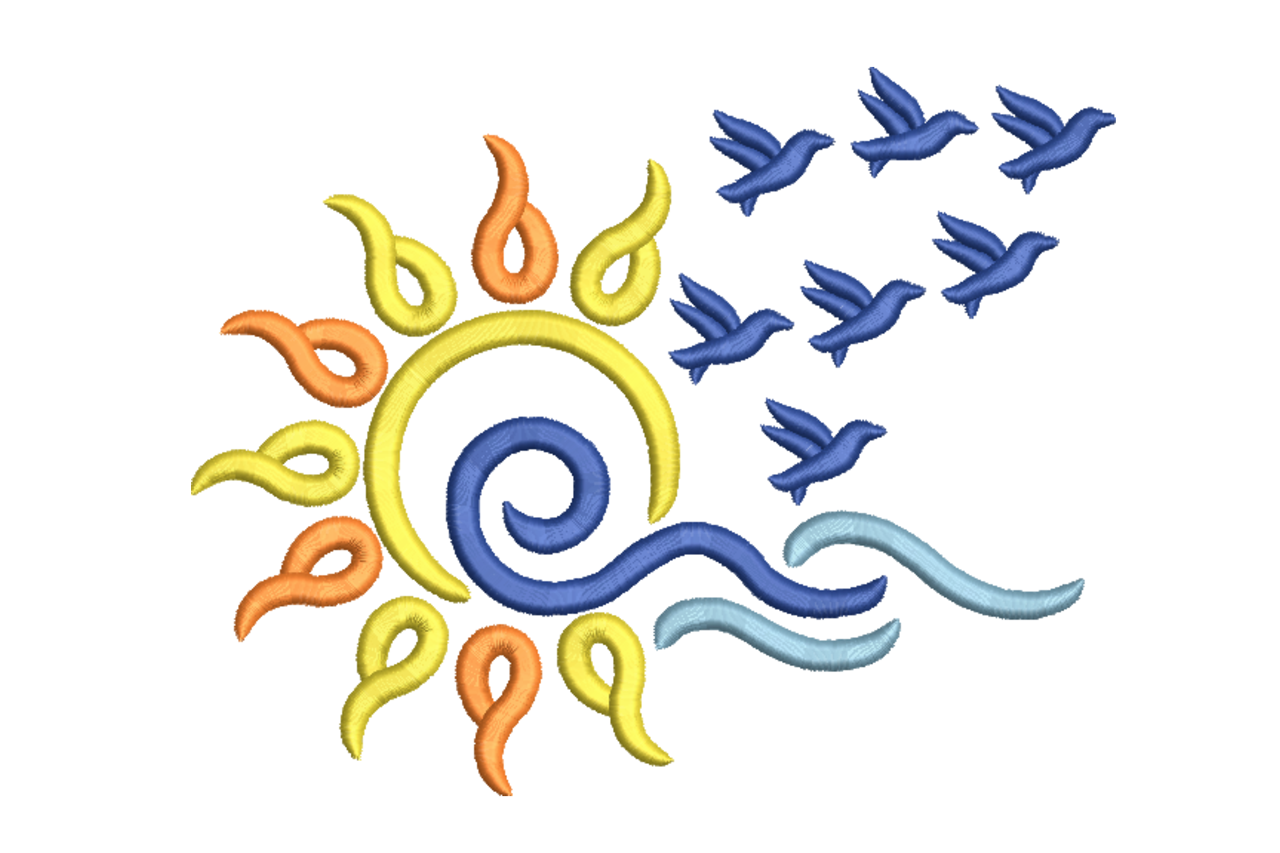 Sun, Waves & Birds