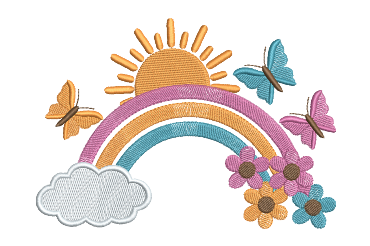 Sunny Rainbow Scene