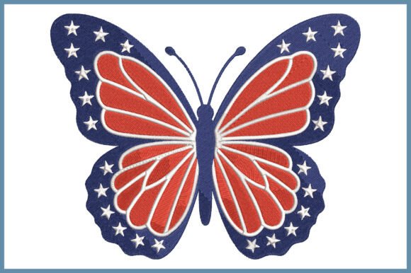 4th of July Butterfly Design