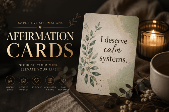52 Luxury ADHD Affirmation Card Deck