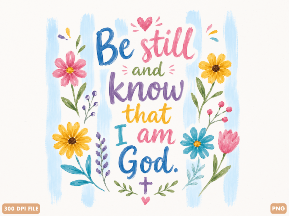 Be Still and Know That I Am God PNG