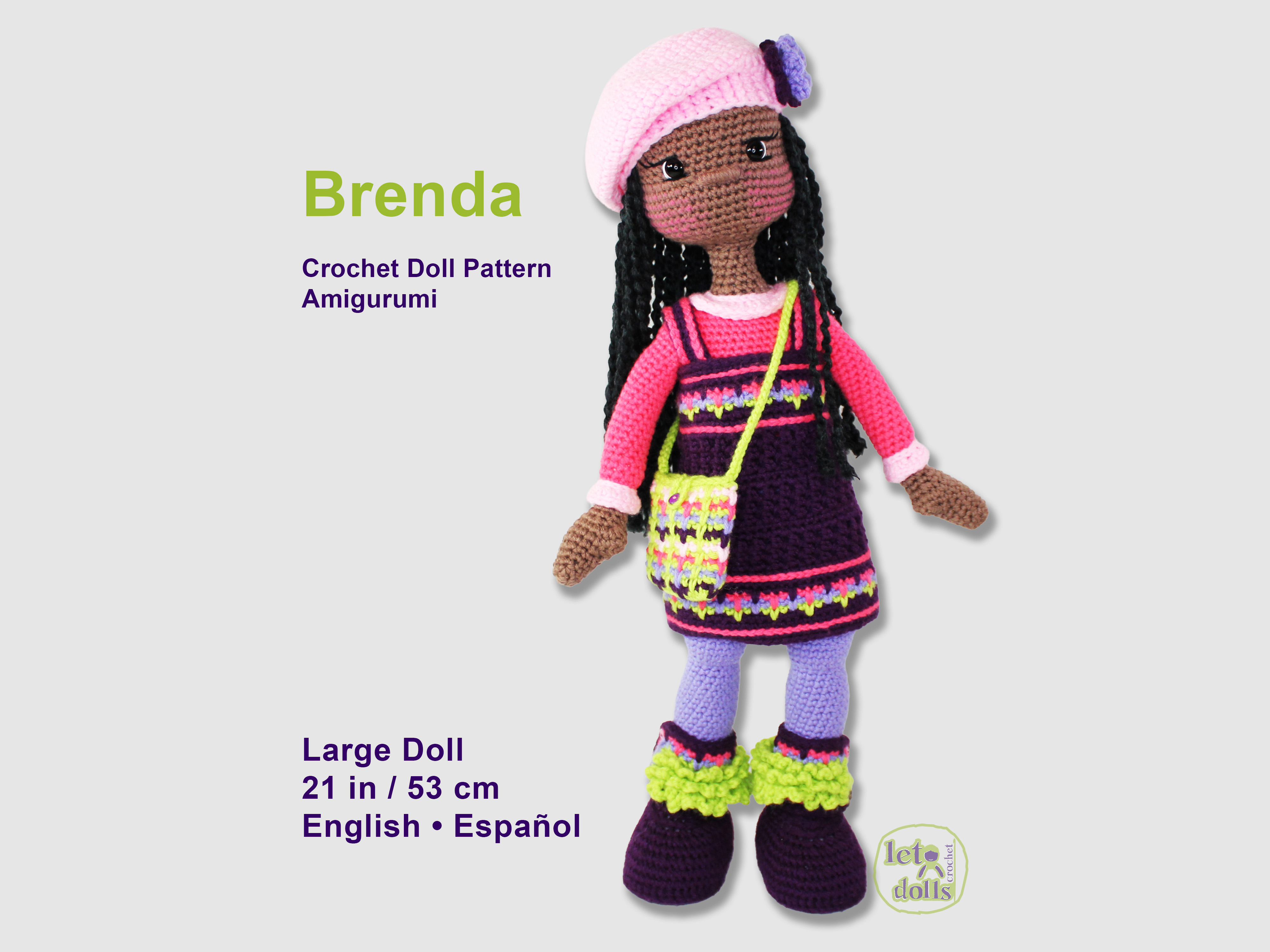 Brenda Large Crochet Doll Pattern