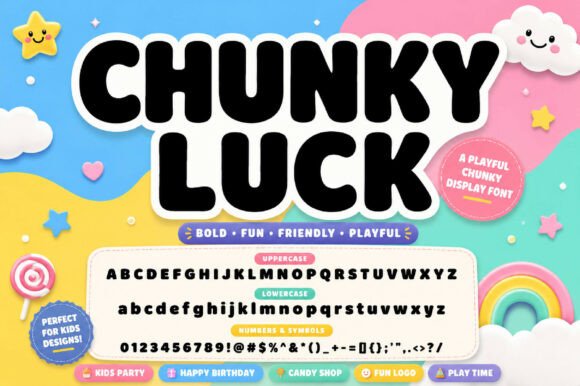 Chunky Luck Font - Preview 2