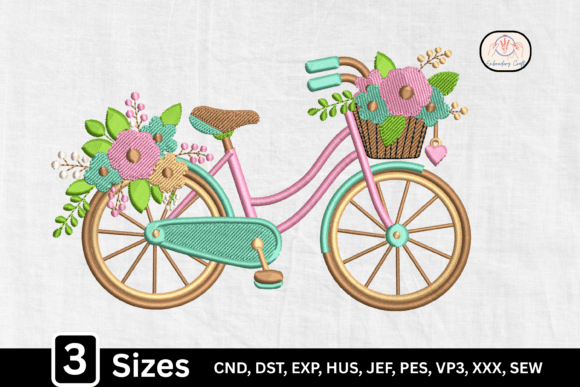 Cottagecore Floral Bicycle