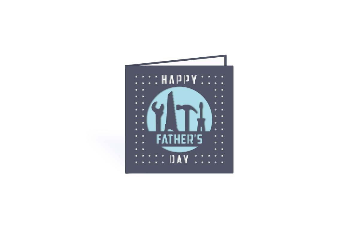 DIY Tools Father's Day Cut out Card