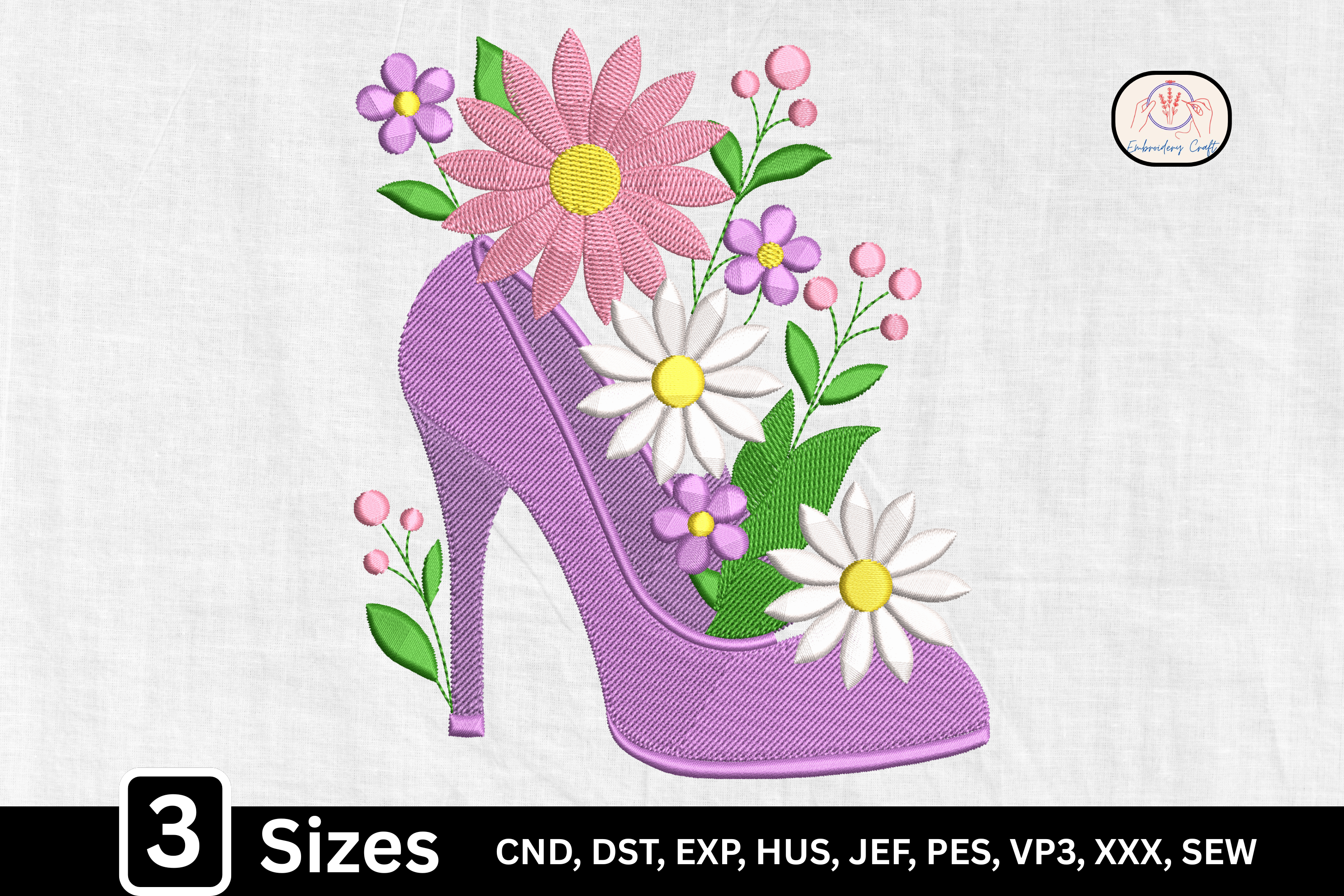 Fashion Floral High Heel