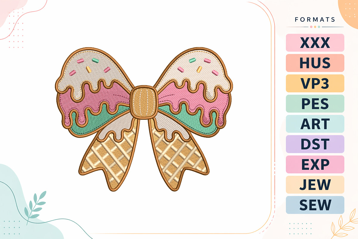 Ice Cream Bow Summer