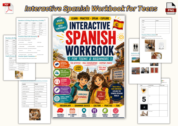 Interactive Spanish Workbook for Teens