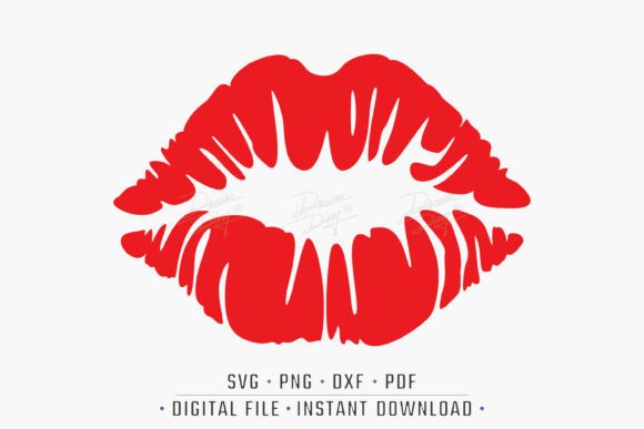 Lips SVG, Clipart Cut File