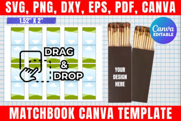 Matchbook Indesign Template Matchbook Canva Template Gráfico por freshzone228 · Creative Fabrica