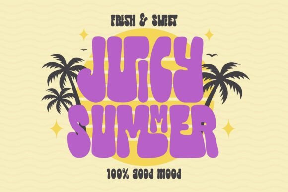 Melon Crush Font PNG with transparent background - Preview 3